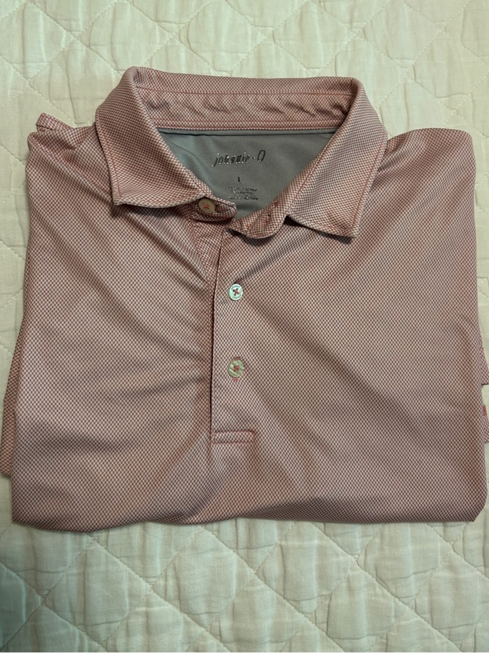 johnnie-O Men's Large Performance Polo